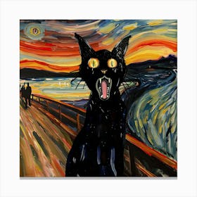 The Scream Cat Canvas Print