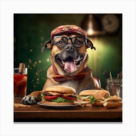 Dog Portrait  Canvas Print