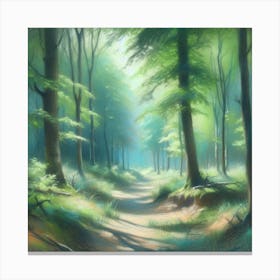 Path In The Woods 6 Canvas Print