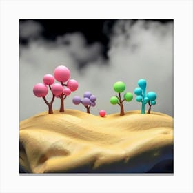 Sand And Trees Canvas Print