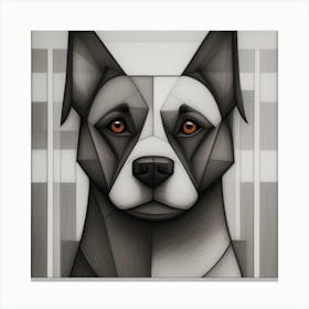 Abstract Dog 1 Canvas Print