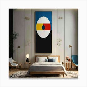 Modern Bedroom Decor Canvas Print