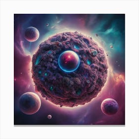 Planet In Space Canvas Print