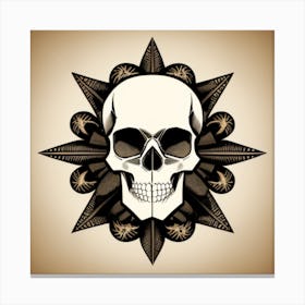 Halloween Skull Canvas Print