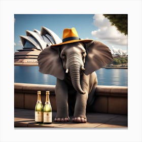 Havana Elephant Sydney Opera House Canvas Print