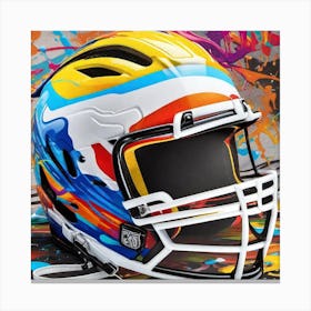 Football Helmet Canvas Print
