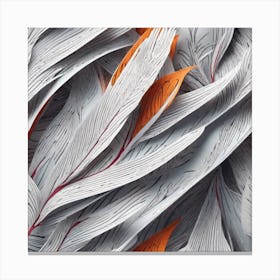 Paper Feathers Canvas Print