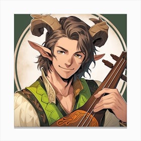 Horned Elf Canvas Print