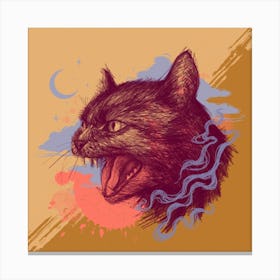 Magic Black Cat Canvas Print