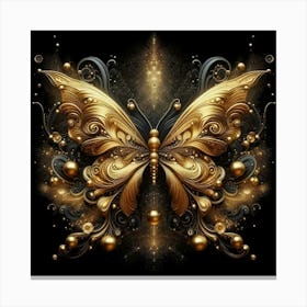 Golden Butterfly 108 Canvas Print