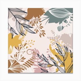 Abstract Floral Pattern 32 Canvas Print