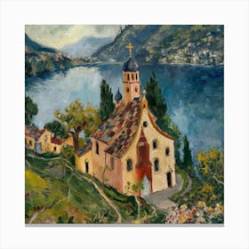 Kirche In Cassone, Gustav Klimt 14 Canvas Print