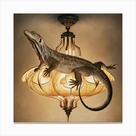 Monitor Lizard 5 Canvas Print