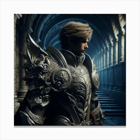 Knight In Shining Armor Canvas Print