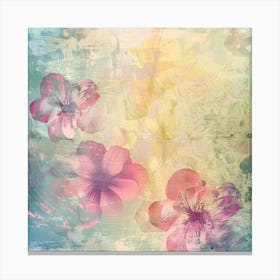 Floral Background Photo Canvas Print