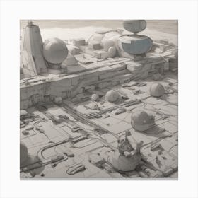 Space City Canvas Print