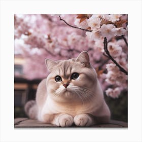 Scottish Shorthair Cat Canvas Print