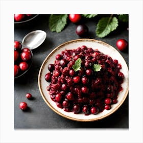 Cranberry Sauce 2 Canvas Print