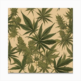 Default Default Retro Vintage Cannabis For Defferent Seasons A 0 Canvas Print