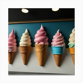 Default Create Unique Design Of Ice Cream Store Wall Art 2 Canvas Print