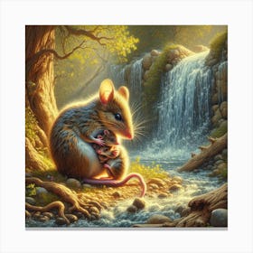 Mouse And Frog Canvas Print