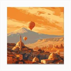 Hot Air Balloons In Cappadocia 1 Canvas Print