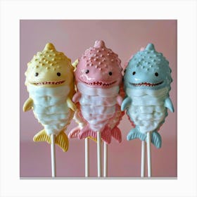 Candy Wobbegong Shark Lollipop, Pastel Color Aesthetic Toile