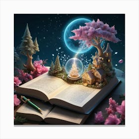 Fairy Tale Book 1 Canvas Print