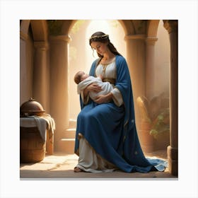 Jesus And Mary 3 Canvas Print