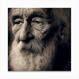 Old Man With Beard 5 Canvas Print