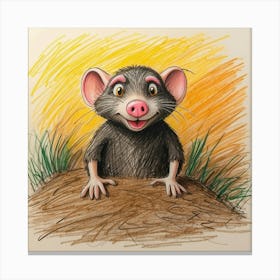 Little Rat 1 Canvas Print