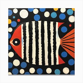 Fish With stripes Canvas Print