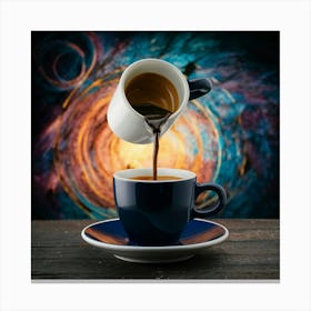 Coffee And Nebula 1 Canvas Print