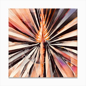 Abstract Palm Leaf Canvas Print