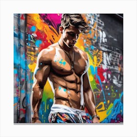 Graffiti Man 10 Canvas Print