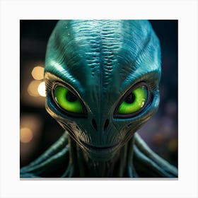 Alien Head 10 Canvas Print