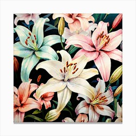 Lilies 6 Canvas Print