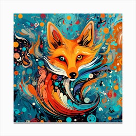 Fox Painting 2 Canvas Print