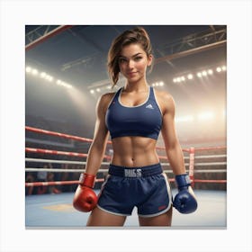 Boxing Girl 9 Canvas Print