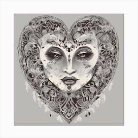 Heart Of A Woman Canvas Print