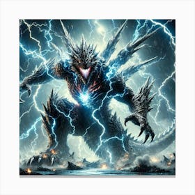 Thunder Kaiju Canvas Print