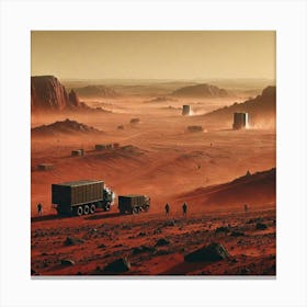 Red Plains Canvas Print