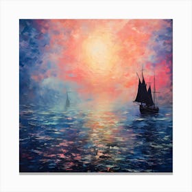 Monet's Ethereal Reflections Canvas Print