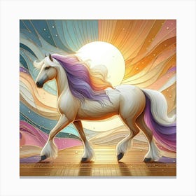 Horse In The Sun Canvas Print