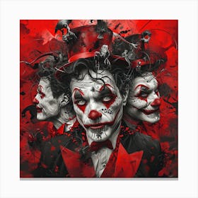 Clowns Canvas Print