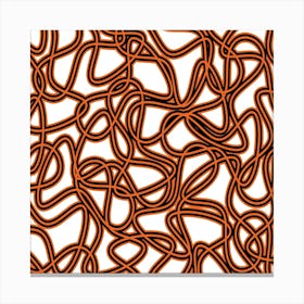 Orange Swirls Canvas Print