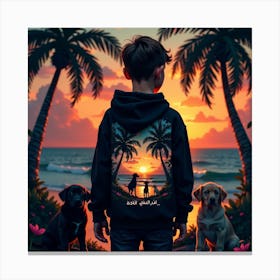 Sunset At The Beach 13 Canvas Print