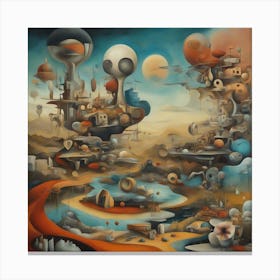 Alien City 1 Canvas Print