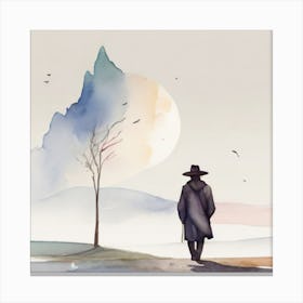 Man In A Hat Canvas Print