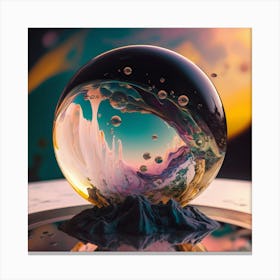 Water Sphere Canvas Print